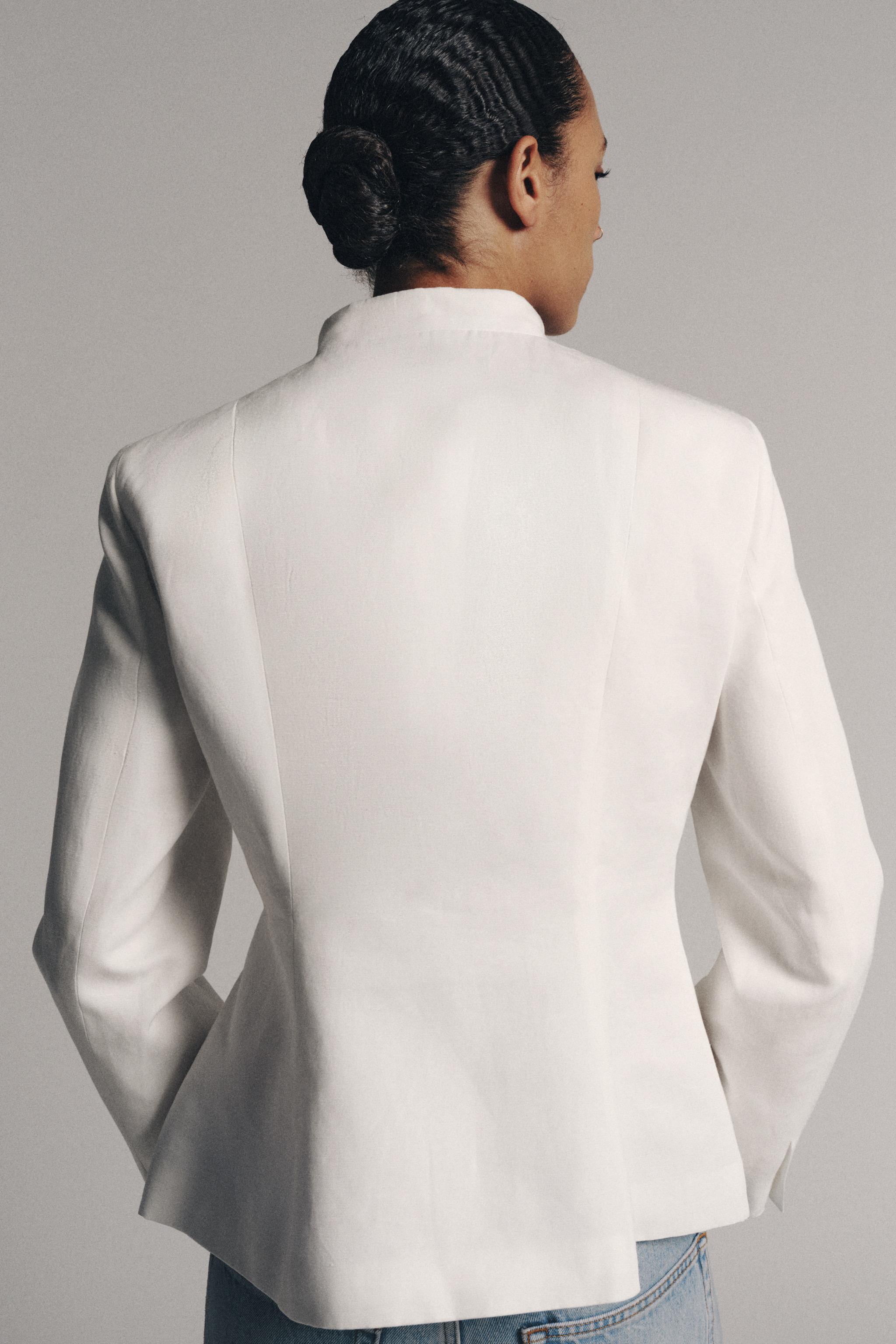 ZW COLLECTION PEPLUM BLAZER WITH FROG FASTENING